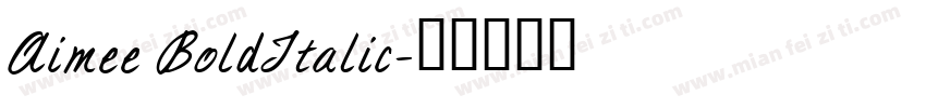 Aimee BoldItalic字体转换